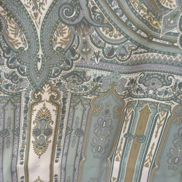 Designs Lane Bryant Paisley Faux Wrap Maxi Skirt Light Sage Green Size 22/24 NEW - Picture 6 of 10